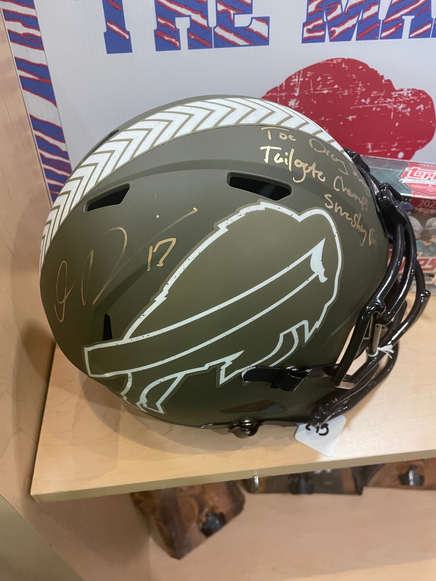 Davis Signed Helmet