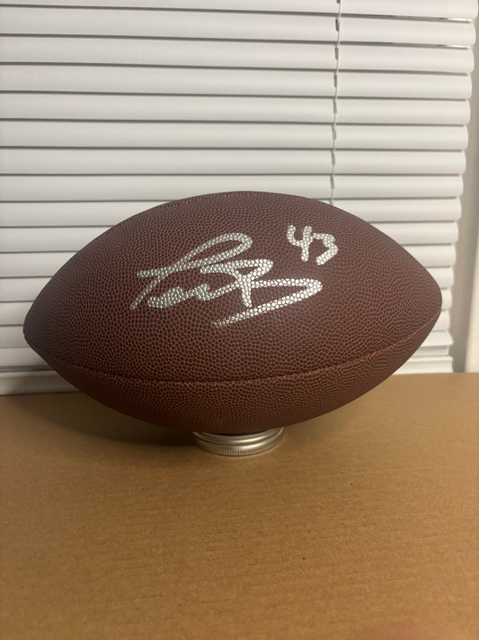 Terrell Bernard Signed Football