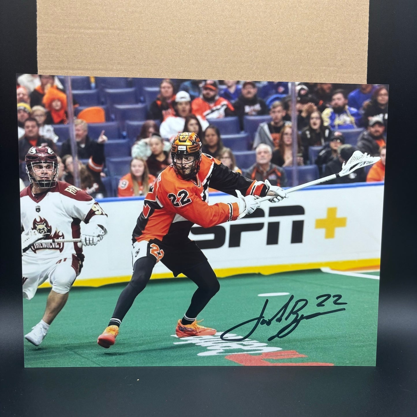 Josh Byrne Signed Buffalo Bandits 8x10 (Wide Shot)