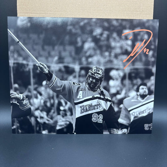 Dhane Smith Signed Buffalo Bandits 8x10 (Black & White)