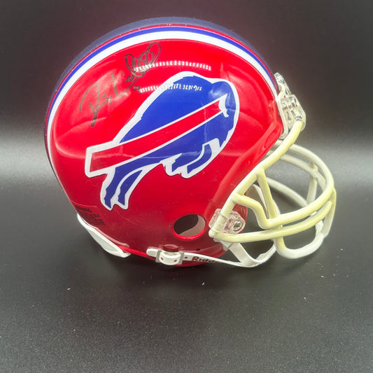 Ryan Lindell Signed VSR4 Red Buffalo Bills Mini