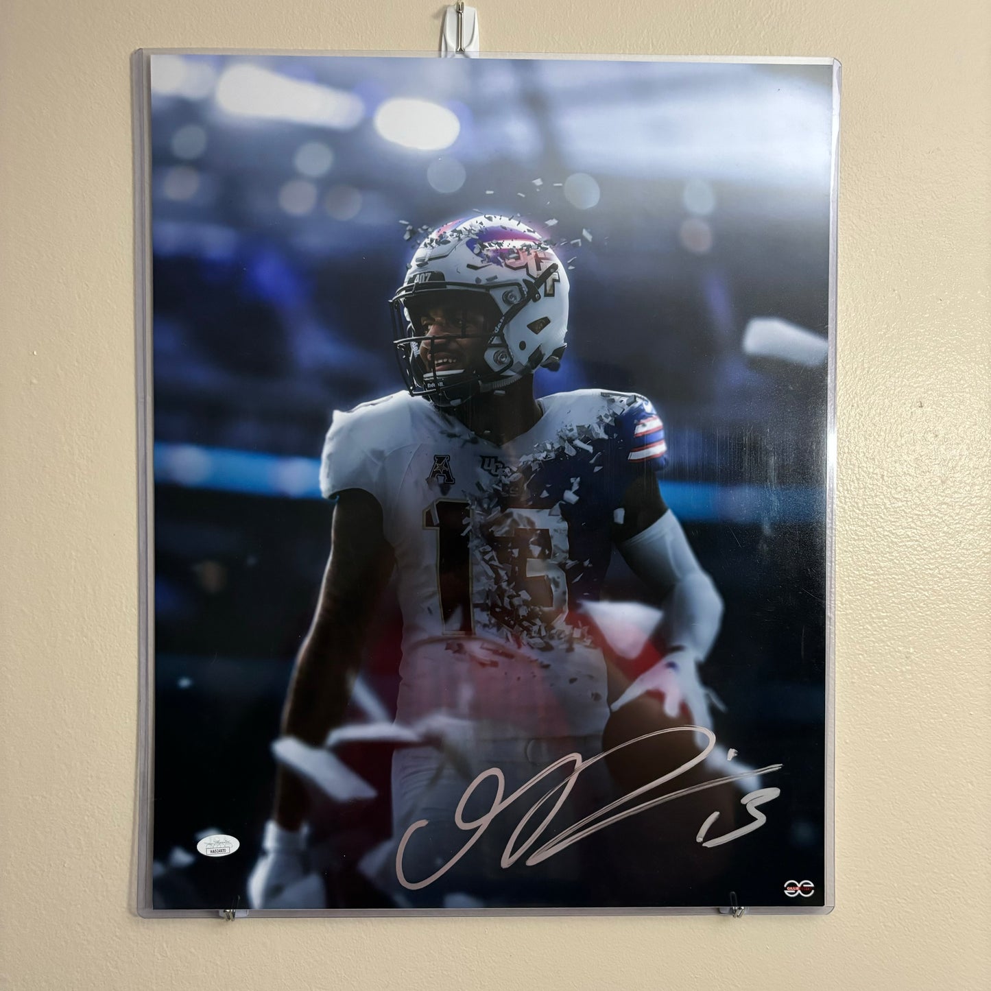 Gabe Davis Signed Buffalo Bills 16x20 (Ripped)