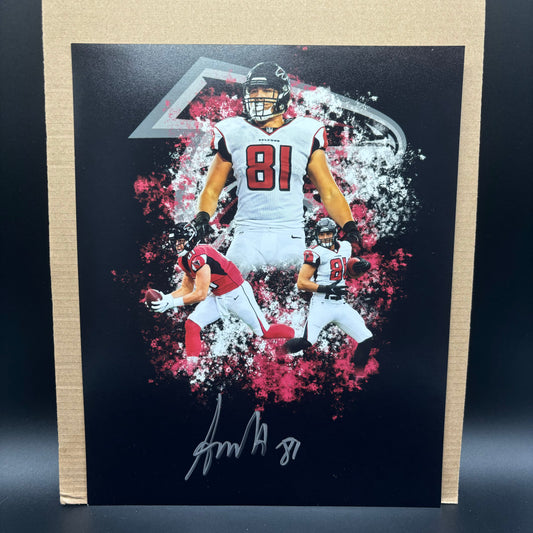 Austin Hooper Signed Falcons 8x10