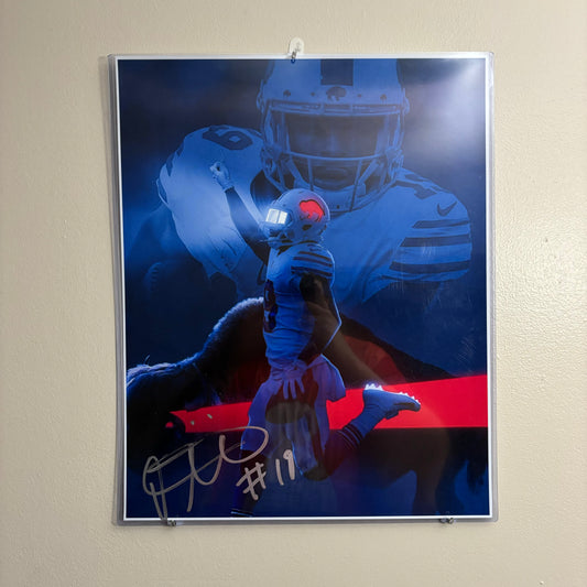 Isaiah McKenzie Signed Buffalo Bills 16x20 (Blue)