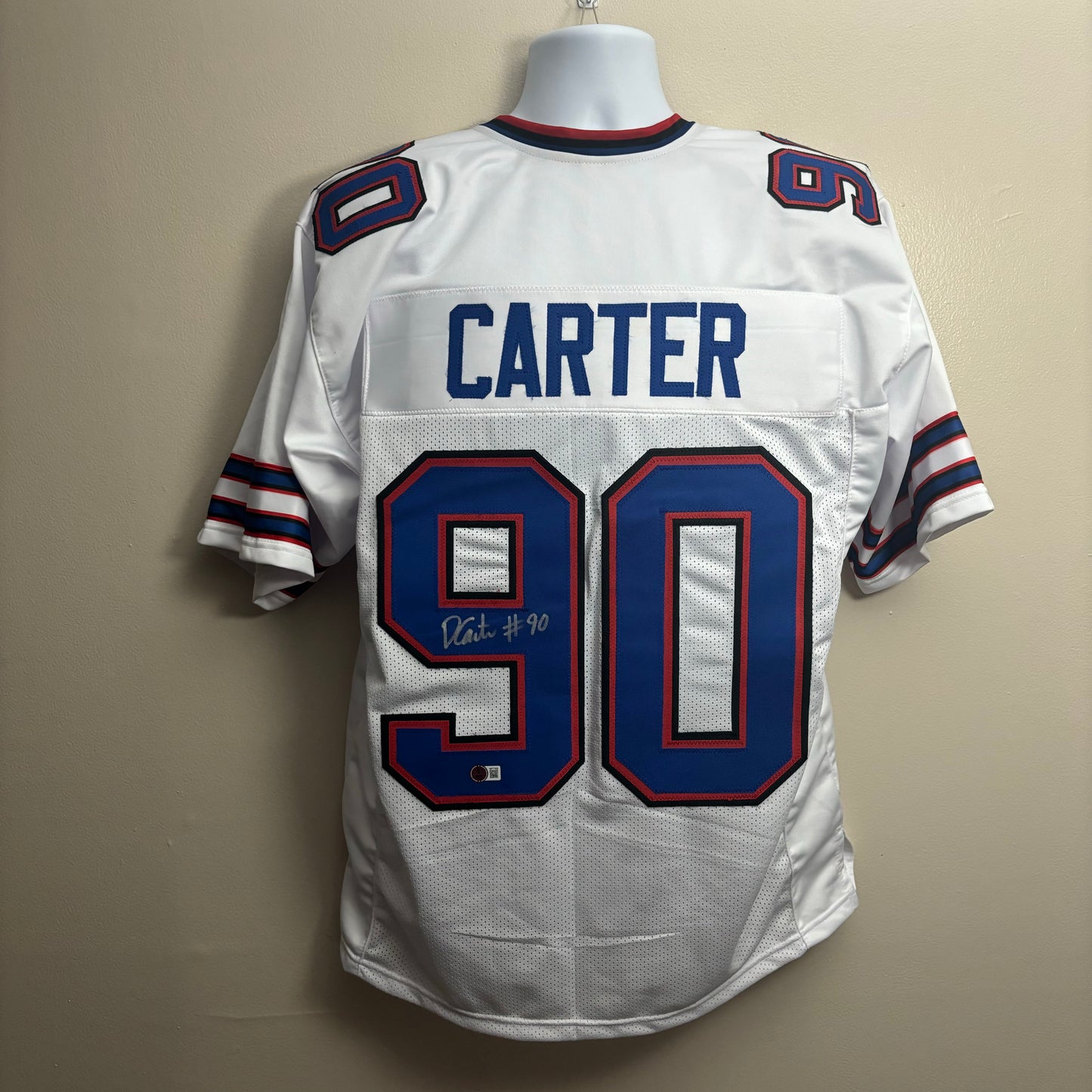 Dewayne Carter Signed Buffalo Bills Jersey (White)