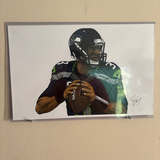 Russell Wilson Seattle Seahawks 11x17 Poster