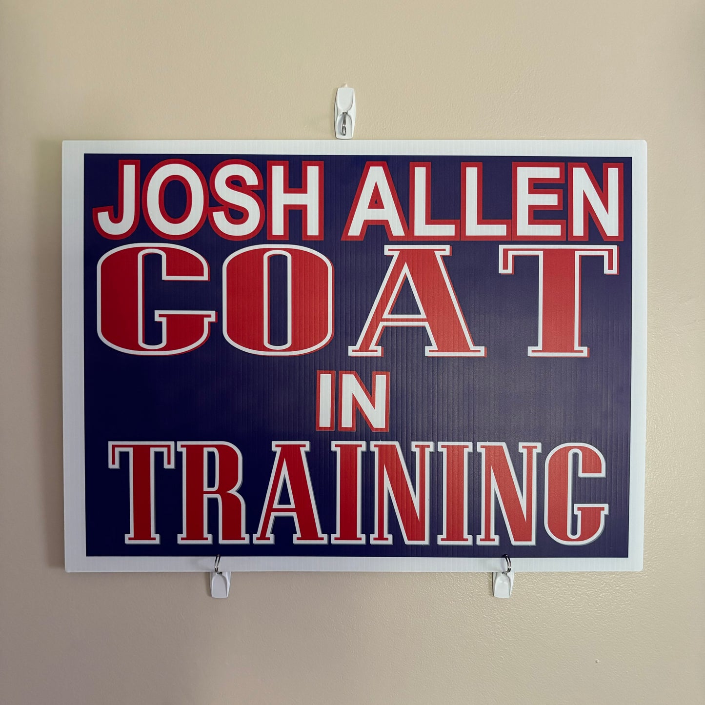 Josh Allen Goat In Training Yard Sign