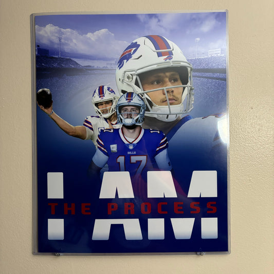 Josh Allen I Am The Process Unsigned 16x20 Poster