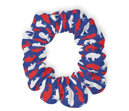 Standing Buffalo Bills Hair Scrunchie