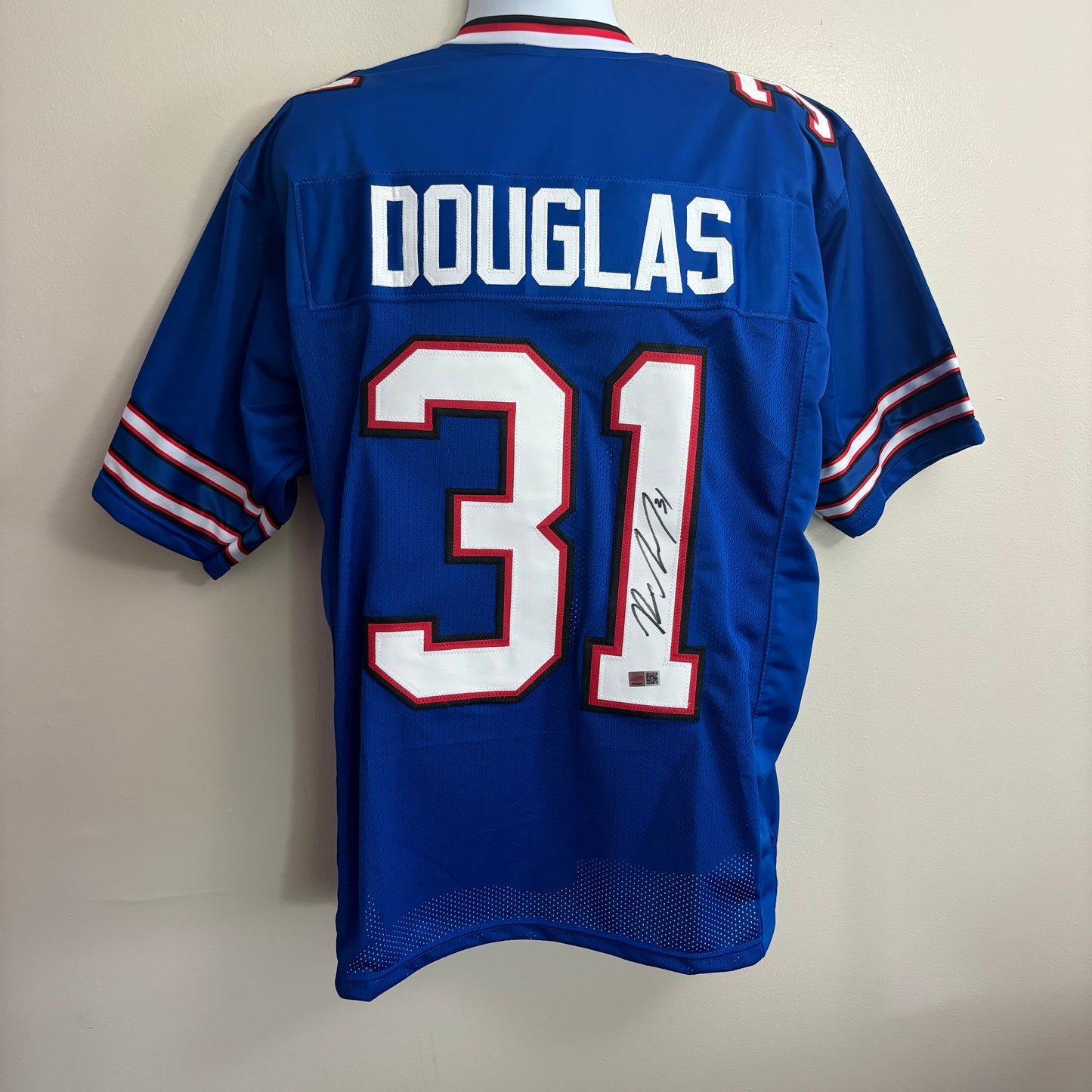 Rasual Douglas Signed Buffalo Bills Jersey (Blue)