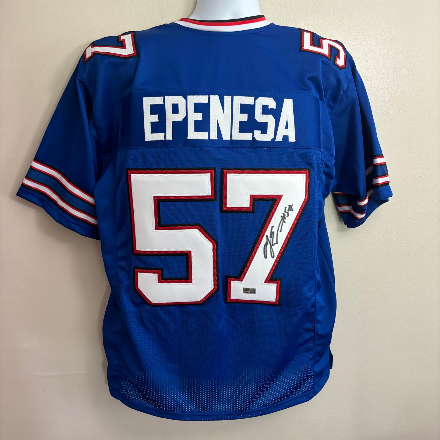 AJ Epenesa Signed Buffalo Bills Jersey (Blue)