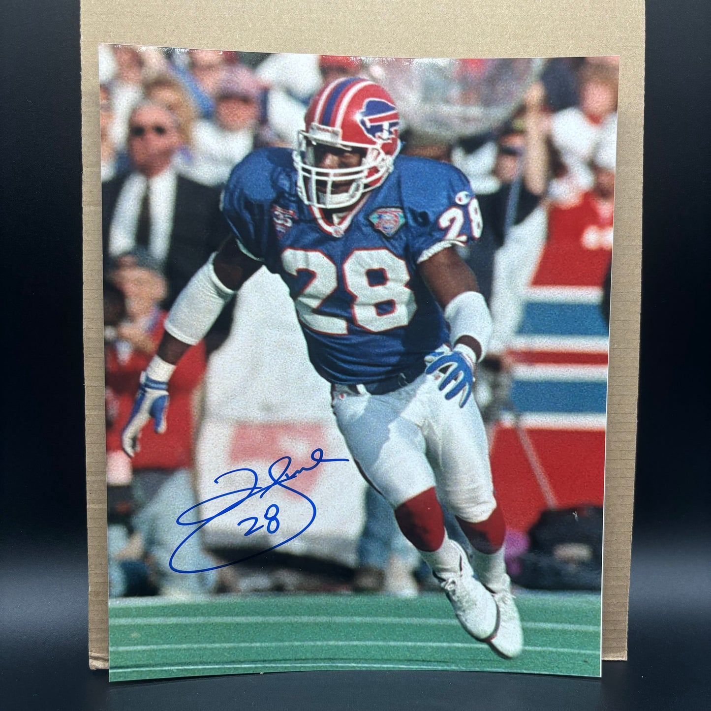 Larry Kinabrew Signed Buffalo Bills 8x10