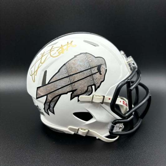 Isaiah McKenzie Signed Custom Steel Buffalo Bills Mini