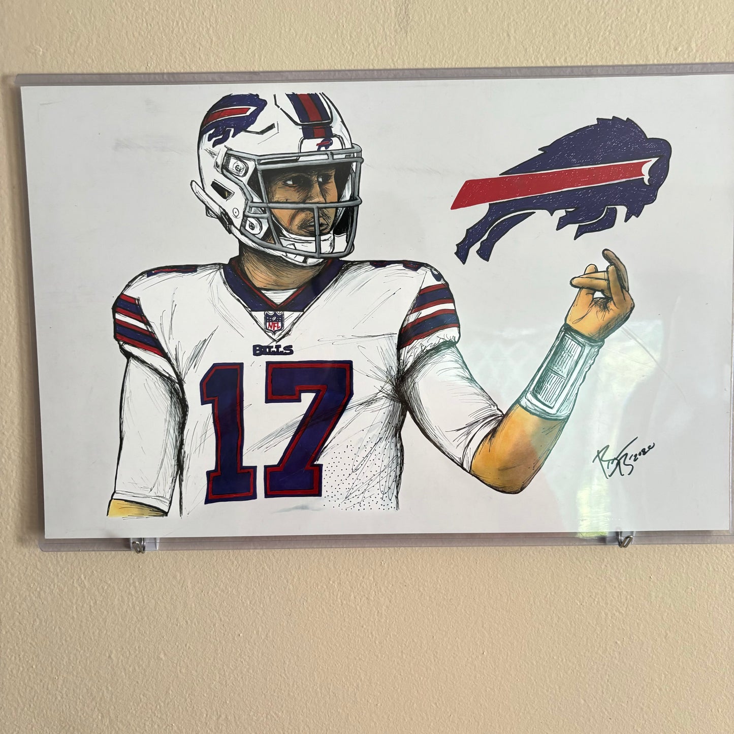 Josh Allen Buffalo Bills 11x17 Posted