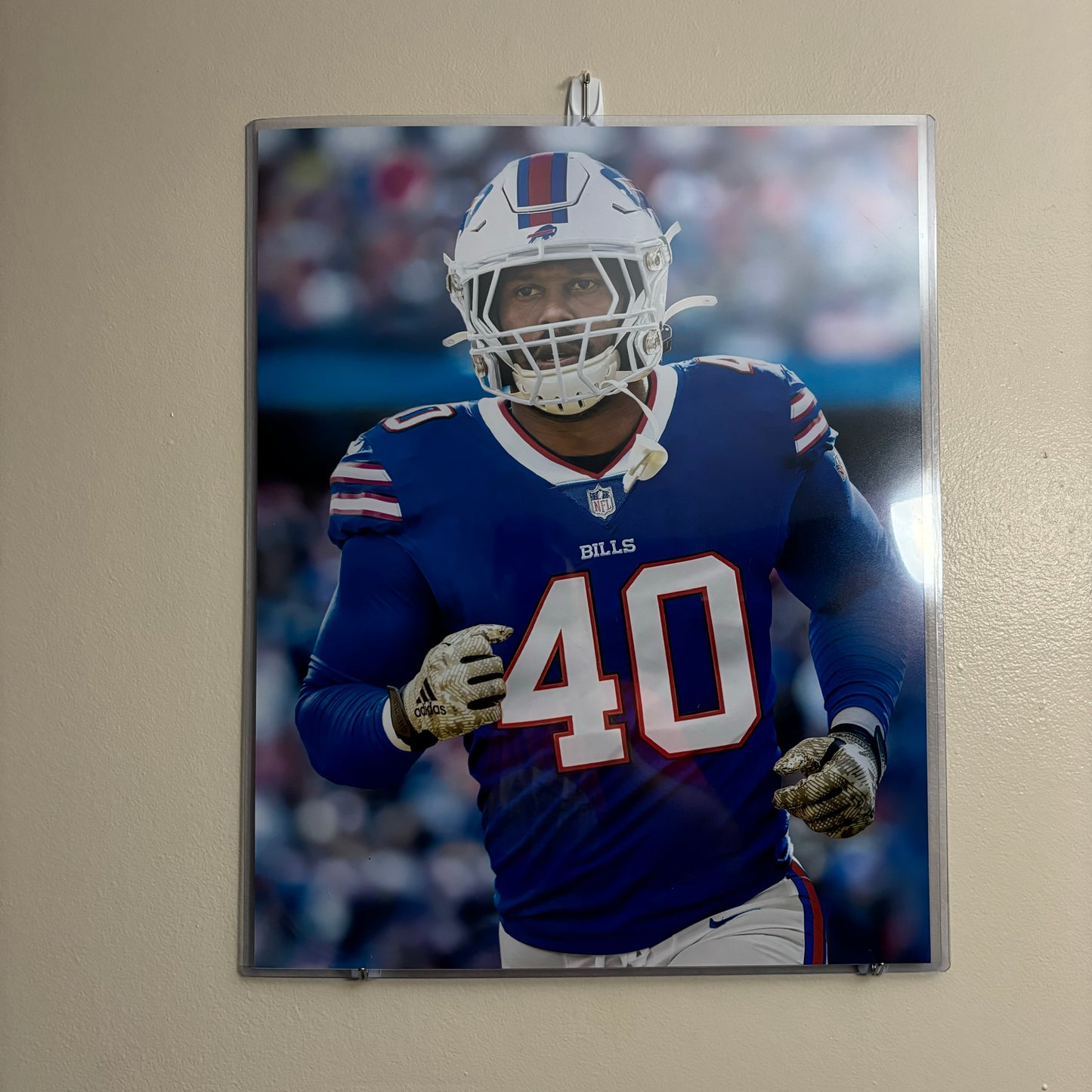 Von Miller Unsigned 16x20 Buffalo Bills Poster Front