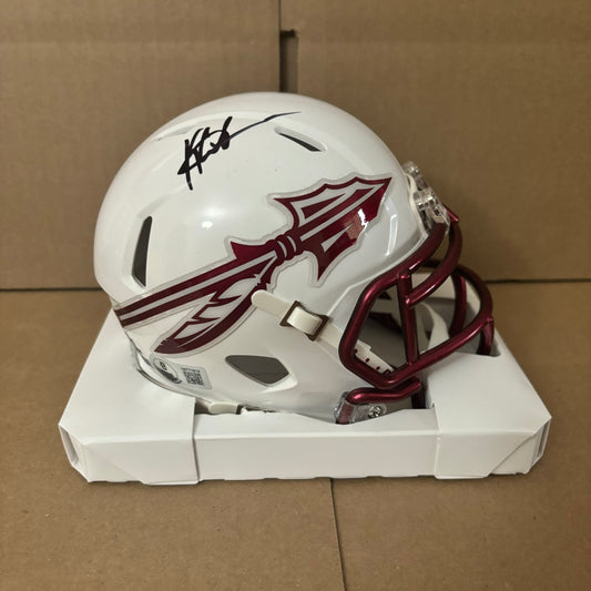 Keon Coleman Signed Florida Seminoles Mini