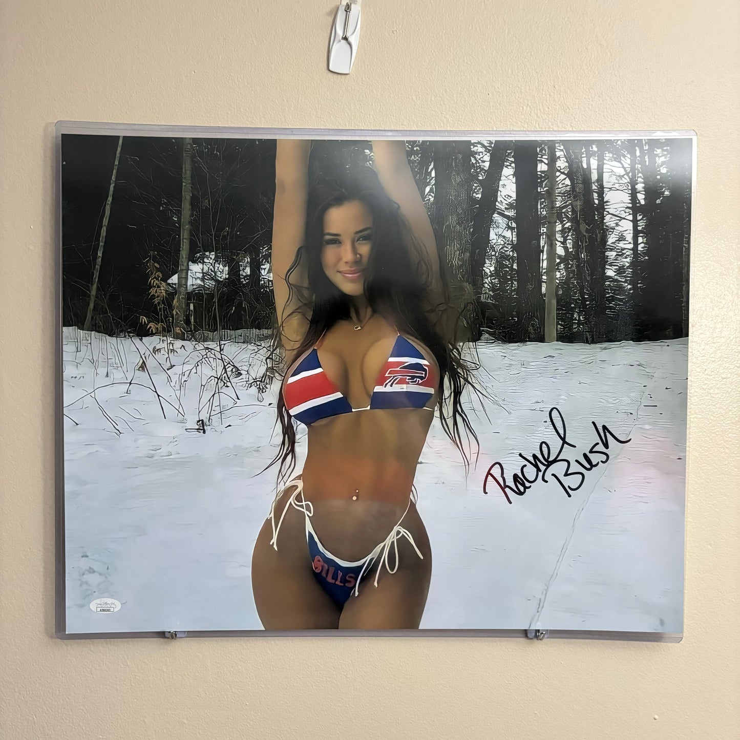 Rachel Bush Signed Buffalo Bills 16x20