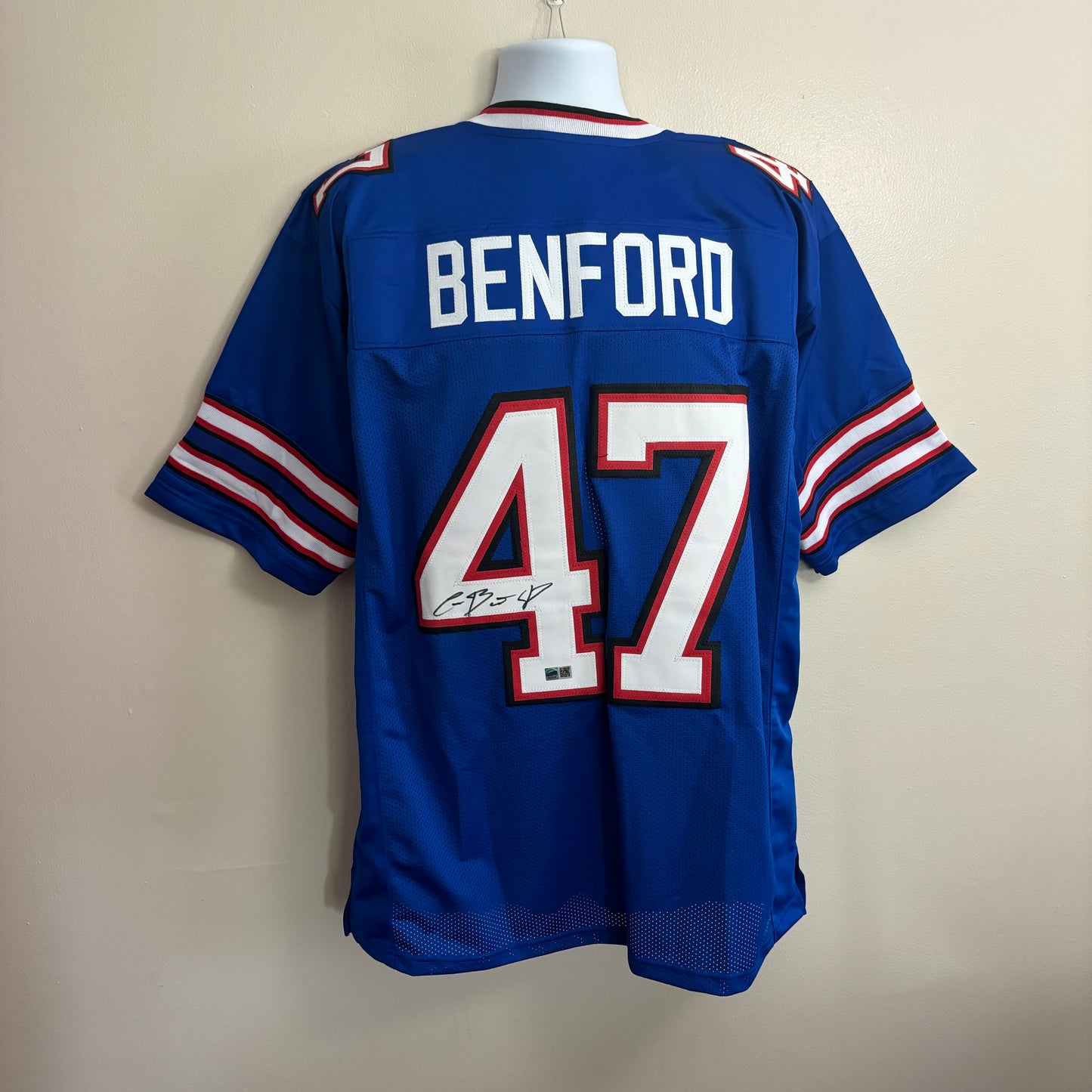 Christian Benford Signed Buffalo Bills Jersey (Blue)