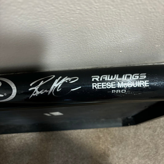 Reese McGuire Signed Baseball Bat