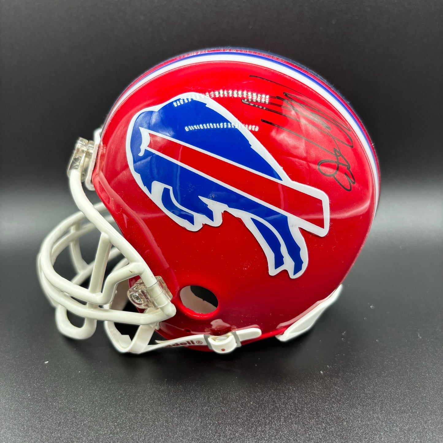 Lee Evans Signed VSR4 Red Buffalo Bills Mini