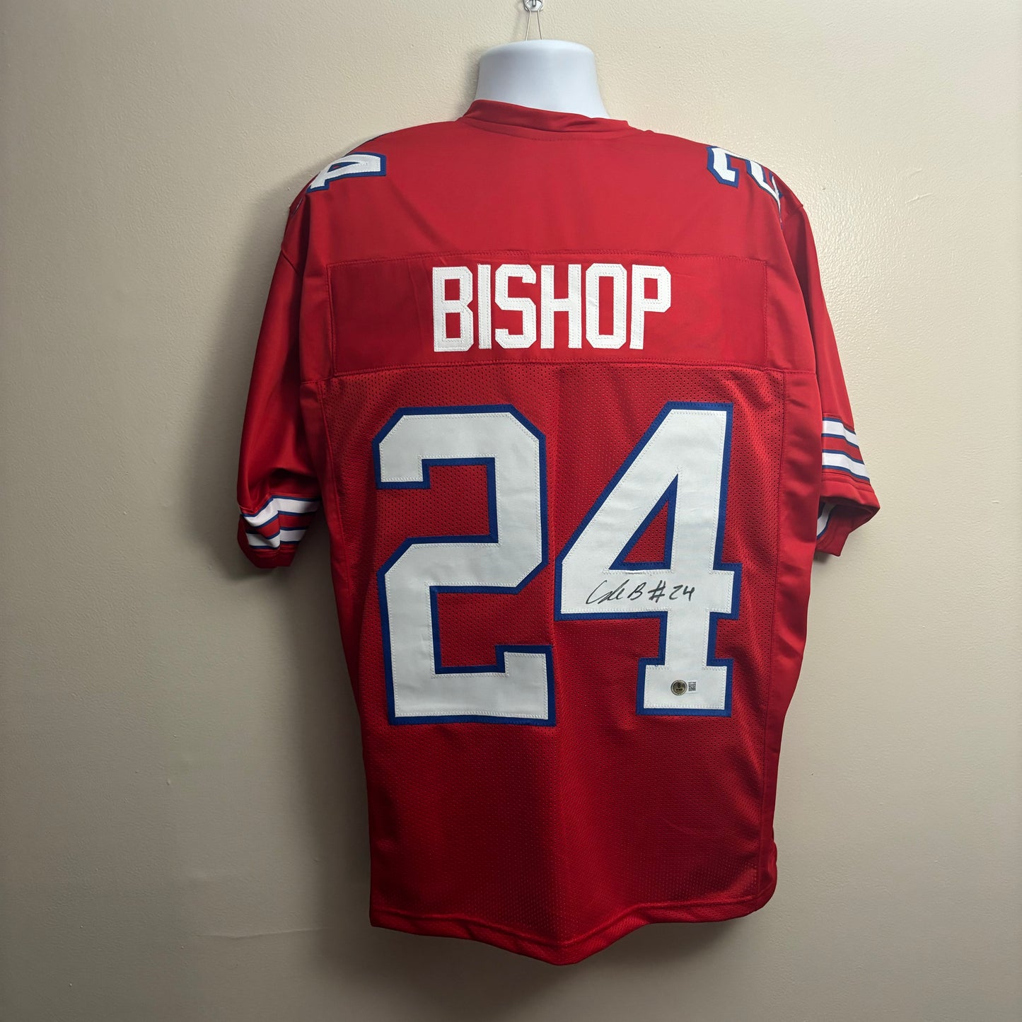 Cole Bishop Signed Buffalo Bills Jersey (Red)